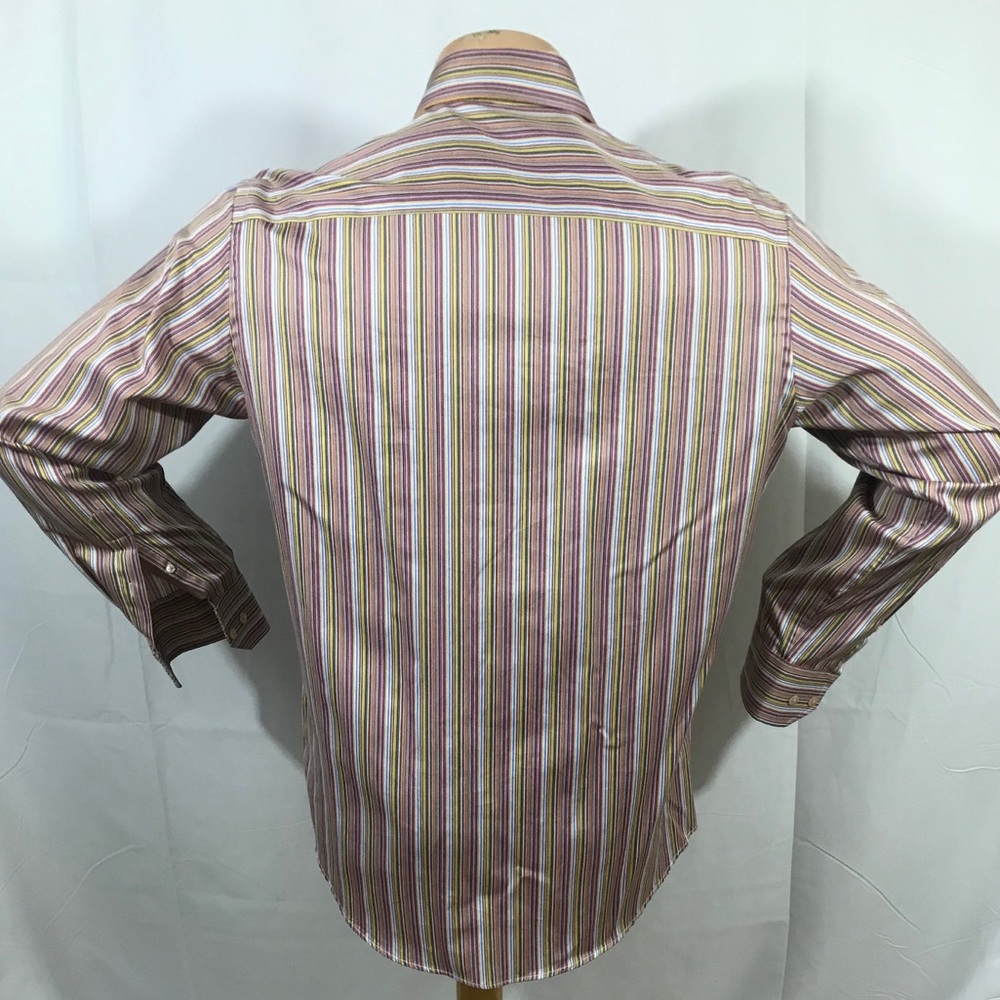 Bugatchi Uono Stripe Button Medium Long Sleeve - image 5